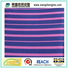 Yarn Dyed Spun Silk and Cotton Both-Side Twill Stripe Style